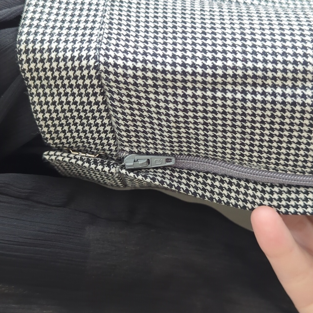 Vintage Tailor-Made Gingham Midi Skirt - Picture 6 of 7